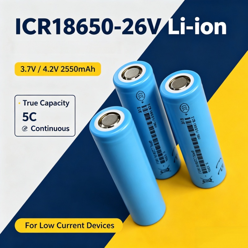 Electronics And Gadgets Ce - 18650 3.7V 2550mAh Rechargeable Lithium‑ion Battery