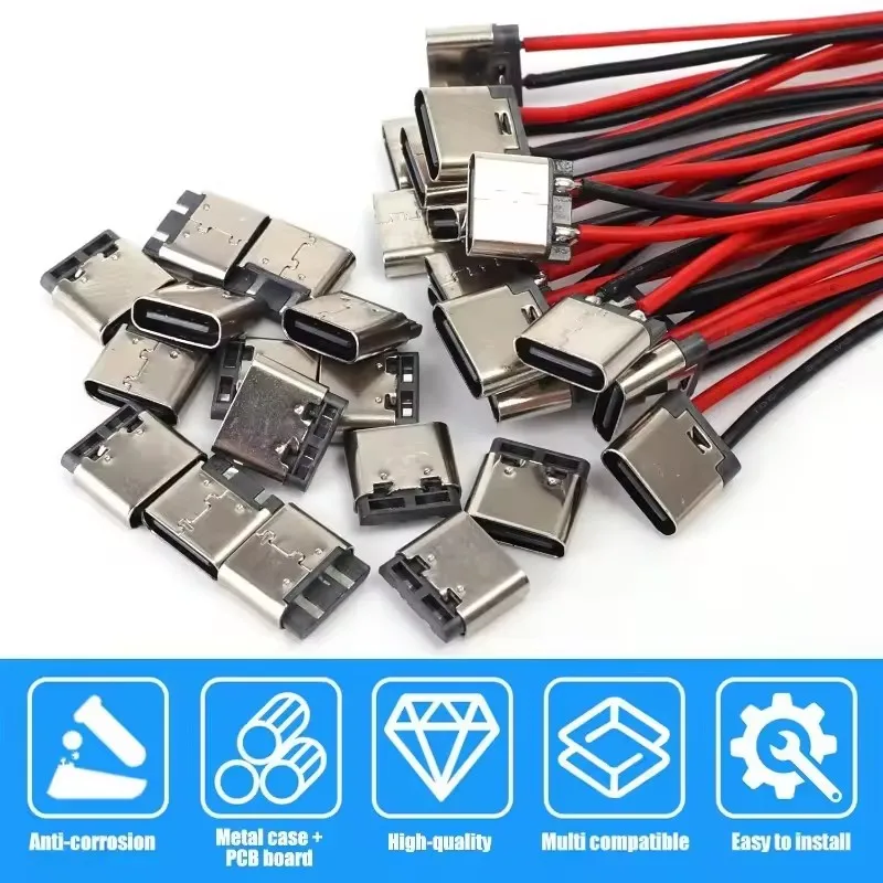 5-20PCS Type-C 2Pin Solder Wir - Usb Hub recension och pris