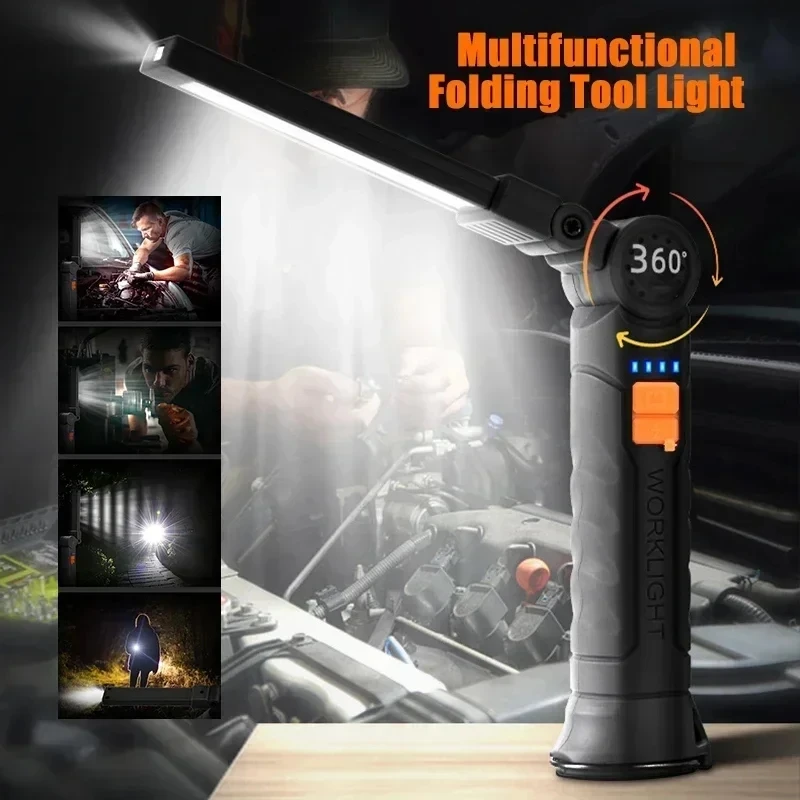 Portable COB LED Flashlight US - Power Bank recension och pris