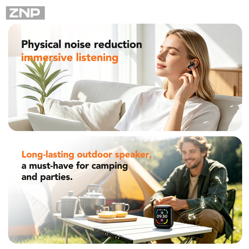 ZNP N04 TWS Wireless Earbuds W - Wireless Charger recension och pris