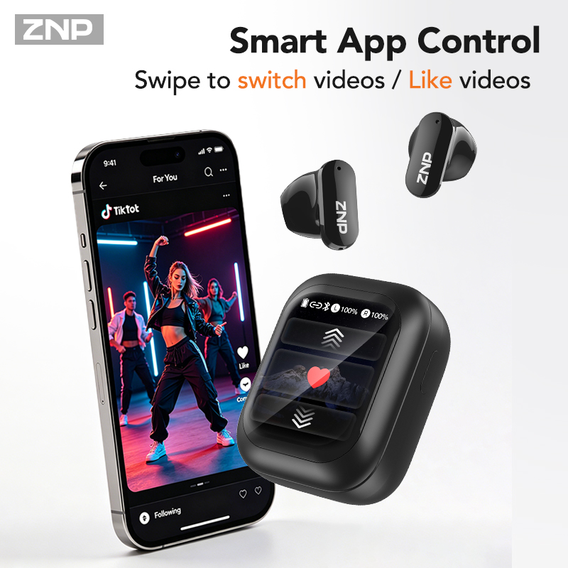 ZNP N04 TWS Wireless Earbuds W - Wireless Charger recension och pris