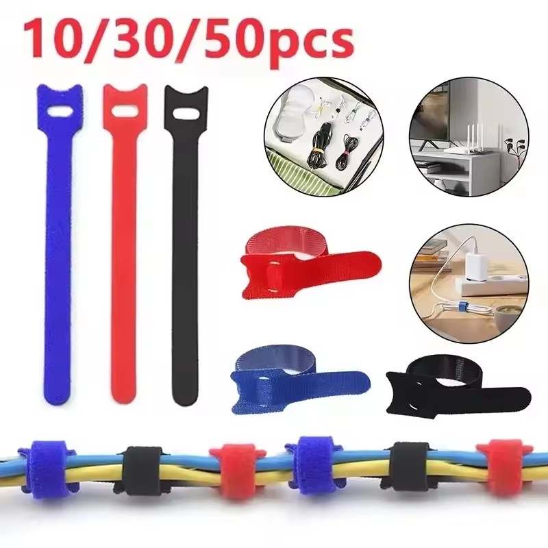 10/30/50Pcs Reusable Hook And  - Cable Organizer recension och pris